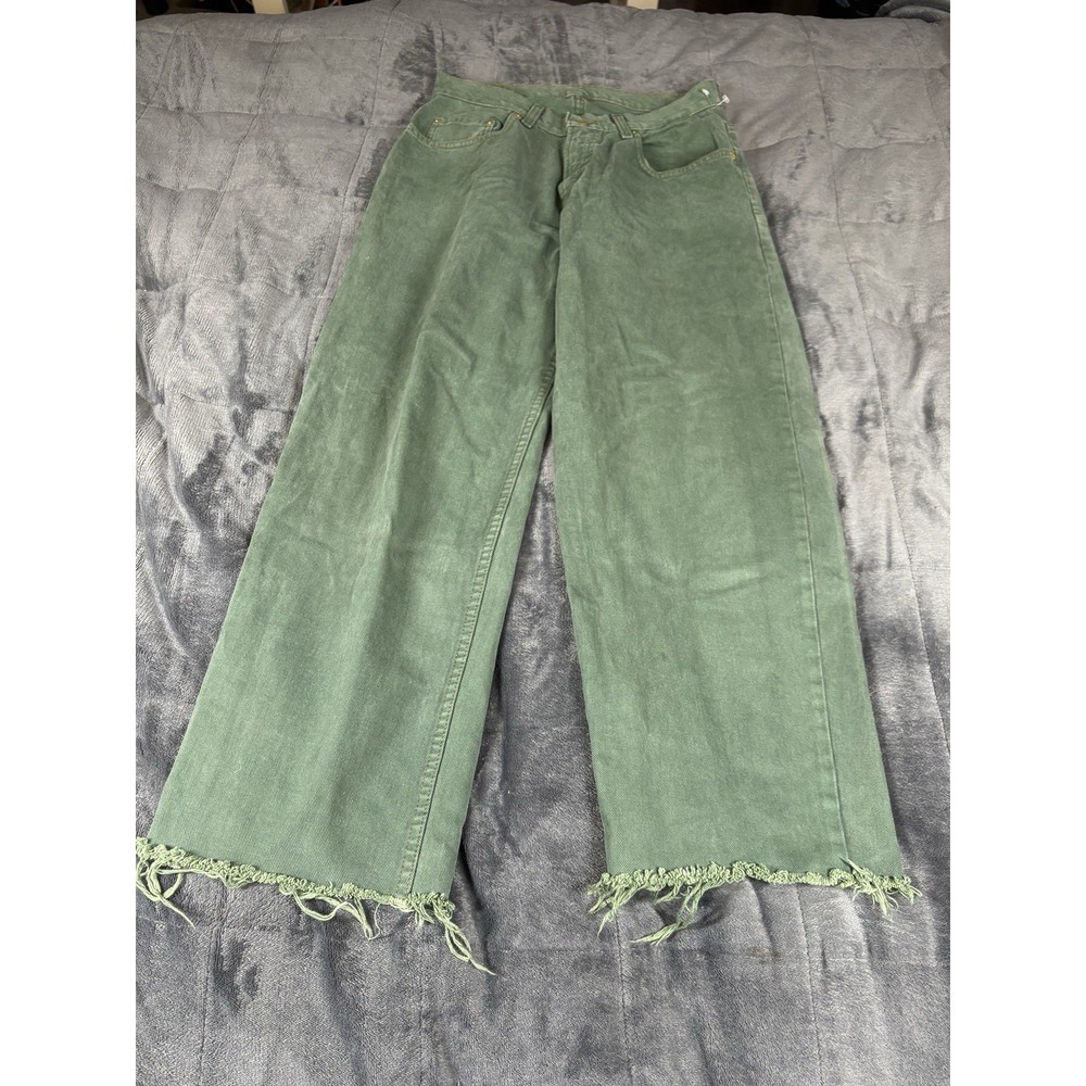 Vintage Gap Jeans Women's‎ Green High Rise Classic Straight Leg Jeans Size 30X34